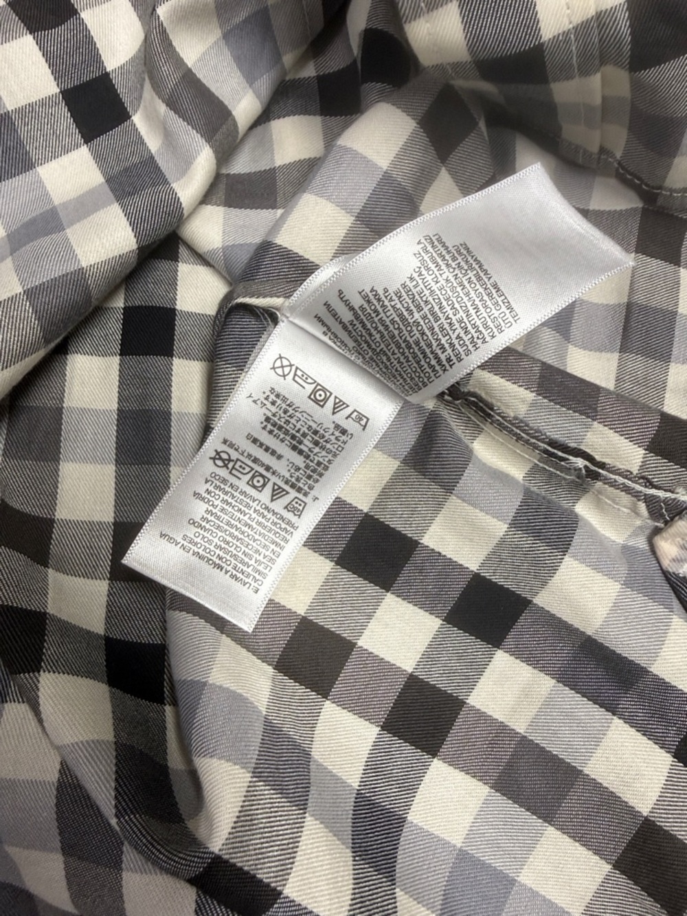 The North Face Men's Black and White Check Button-Down Shirt - Picture 6 of 10